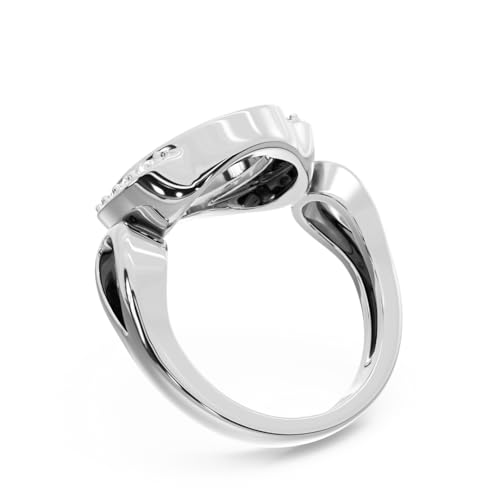 925 Silver Ring Blank 10x12 mm Halo Cubic Zirconia Bezel Setting DIY Fine Jewelry4