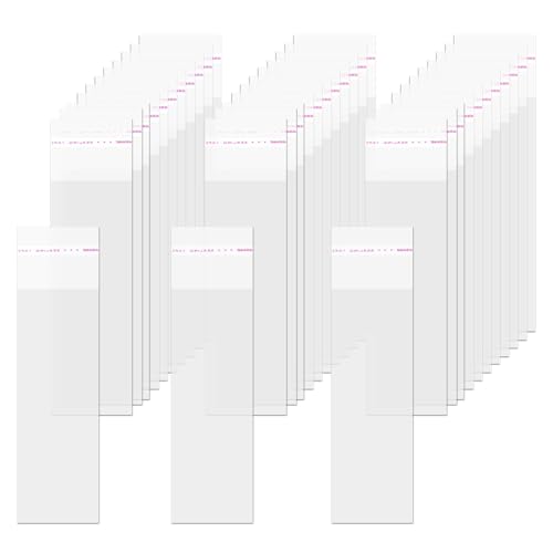 100 Unidades 5 X 18 Cm Bolsas De Celofán Autoadhesivas, Cierre Adherido, Bolsas De Plástico Transparentes, Bolsas De Celofán Para Collar, Bolígrafo, Cepillo De Labios, Cuchara De Café 100 Unidades 5 X 18 Cm Bolsas De Celofán Autoadhesivas, Cierre Adherido, Bolsas De Plástico Transparentes, Bolsas De Celofán Para Collar, Bolígrafo, Cepillo De Labios, Cuchara De Café