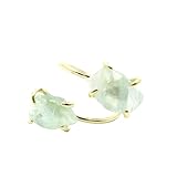 Anillo Mujer Ajustable, Anillo De Piedras Preciosas Para Mujer, Anillo De Cristal Natural De Cuatro Puntas Irregular Doble, Ajustable, Hecho A Mano, Apilable, Con Banda Para El Pulgar, Joyería De Pie
