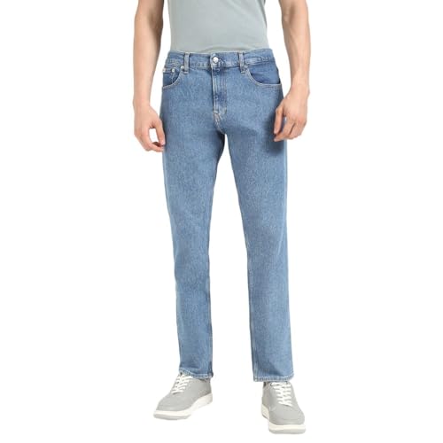 Calvin Klein Slim Straight Slim Fit für Herren, Denim Medium, 28W x 32L