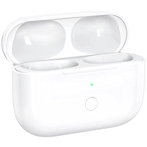 Wireless Charging Case For Air Pod Pro, Charger Case Replacement With Sync Button And Built-In 660 Mah Battery, No Earbuds Include (White Pro 1) #TOP3