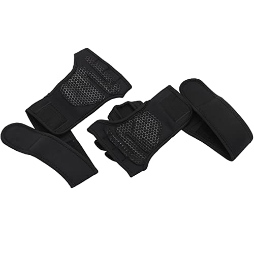 RiToEasysports D'entraînement D'haltérophilie, Protection de Paume de Main de Gymnastique avec Bande élastique pour Tractions et Exercices Abdominaux, Matériau Léger et Confortable en (M)