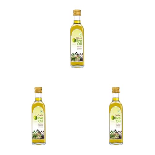 Image of GAIA Extra Virgin Olive Oil,250Ml Bottle Heart Healthy Superfood,Natural &Cold Extracted Olive Oil Ideal For Drizzling On Salads&Sauteed Vegetables Packed With Anti-Aging Benefits & Improved Digestion