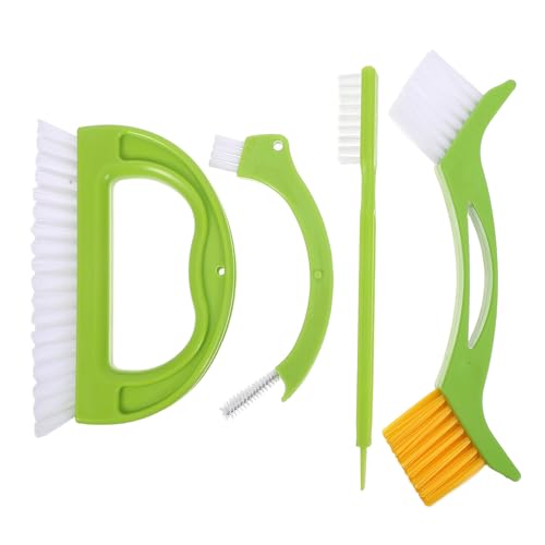 LOORGVEL Spazzola per Pulizia Bagno Spazzole per Fughe e Angoli Detergente per Vasca e Piastrelle Pennelli per Crepe e Giunti Stretti per Doccia Lavandino e Pavimenti