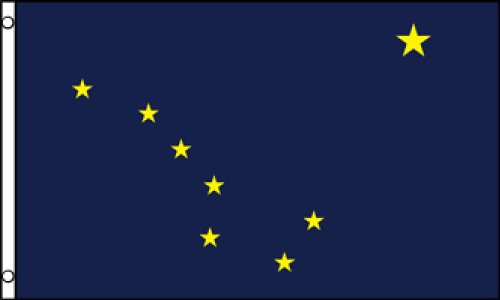 Flags Importer Alaska 3x5ft Poly Flag, Multicolor