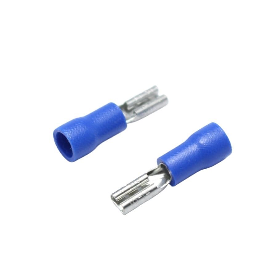 50pcs 2.8mm Crimp Terminal 2.8 Female Pre-Insulated Electrical Connectors for 16AWG - 14AWG Wire /1.5-2.5mm2 Cable IMax=15A VUQLDHAYZ