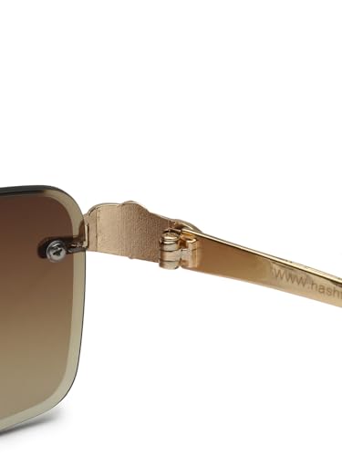 Image of HASHTAG EYEWEAR Men's Stylish Fashion Sunglasses | UV400 Protection | Branded Metal Frame | Trendy Eyewear for Men | Summer, Outdoor, Driving, and Beach Use | Lightweight and Comfortable