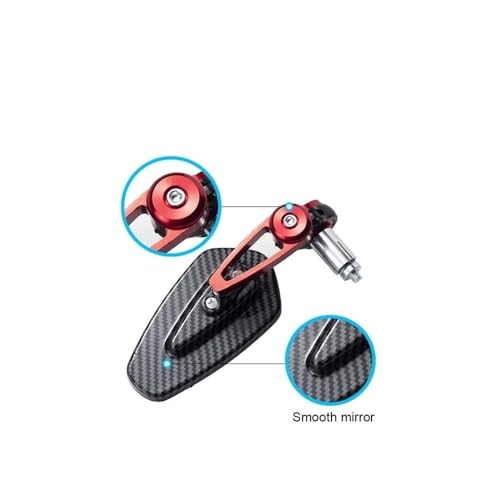 Rétroviseurs de moto vibrations réduites guidon inversé carbone