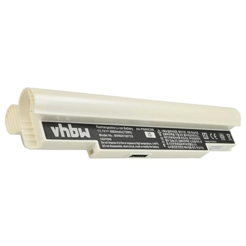 batteria compatibile con Samsung N110 N120 N130 N140 N510 NC10 NC20 ND10 ND20 notebook 6600mAh 11.1V Li-Ion bianco