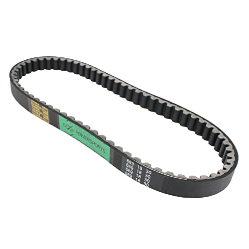 Image of Glixal GY6 49cc 50cc 139QMB 669-18-30 Reinforced Racing CVT Drive Belt (Pack of 2)