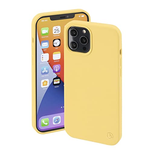 Coque iPhone 12 Pro antichoc MagSafe Hama étui induction anti-rayures jaune