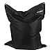 pomodone Pouf Poltrona Sacco Grande, Puffo per Sedersi Ergonomico, Pouf a Sacco Morbido in Tessuto Impermeabile, Antimacchia Comoda Poltrona a Sacco, Made in Italy pouf Nero immagine