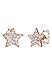 Produktbild Elli Ohrringe Damen Sterne Astro mit Kristalle in 925 Sterling Silber Rosé vergoldet