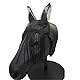 PFIFF 102354 Fliegenfransen mit Ohrennetz, schwarz Cob