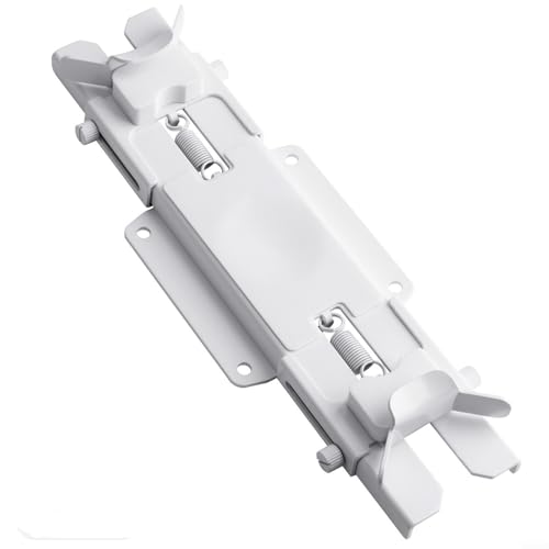 Soporte de altavoz de pared de metal para JBL Charge 3/4/5 y Flip 4/5/6, estante de soporte para ahorro de espacio de 26 x 8 x 4 cm con construcción de metal robusta, blanco y negro (blanco)