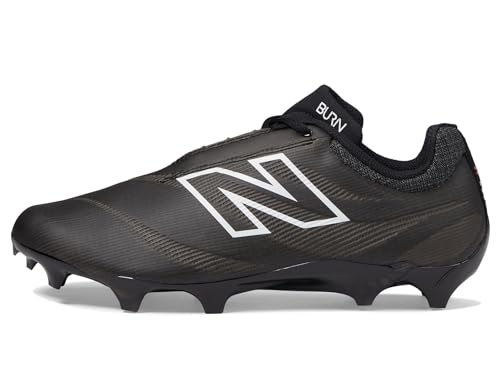 New Balance New Balance Unisex BurnX4 Lacrosse Shoe,Black/Blacktop,Men 10 / Women 11.5 Wide
