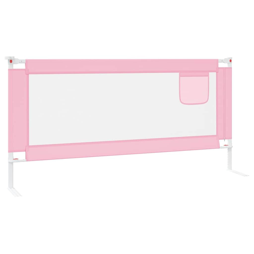 Generisch Kleinkind-Bettschutzgitter Rosa 190x25 cm Stoff,Baby & Kleinkind,Babysicherheit,Baby-Bettschutzgitter,10205