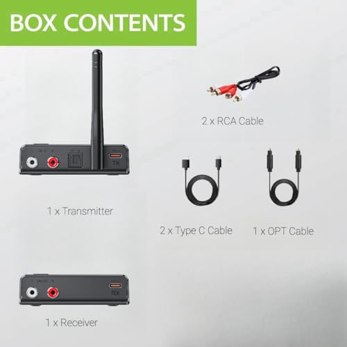 Blafili Rtx 2.4Ghz Wireless Audio Transmitter & Receiver, Wireless Speaker Kit For Wired Speakers thumb #6