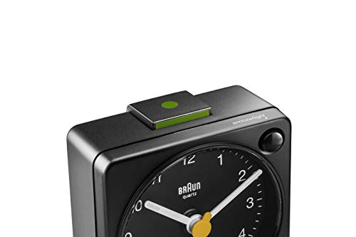 Braun Paquete de Regalo Reloj analógico de Cuarzo de 2 manecillas con Correa de Caucho de Silicona Negra y Reloj analógico de Viaje clásico Negro, Modelo BN0231WHBLKG, BC02XB (2 Pack)