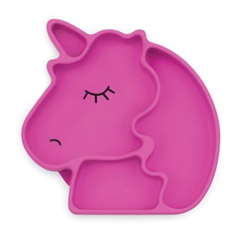 Bumkins Purple Unicorn Silicone Grip Dish Cover