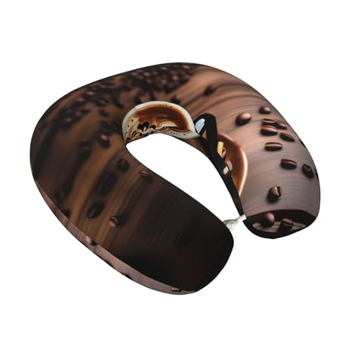 Almohada de viaje de poliéster tamaño único negra miniatura 2