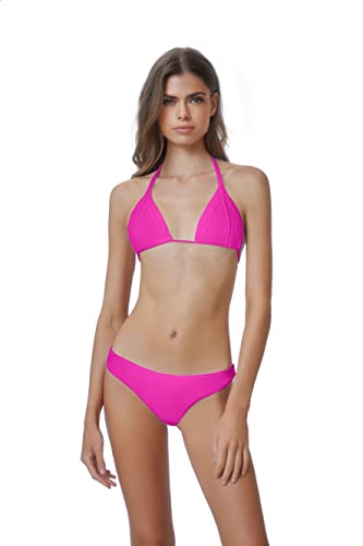 PQ Swim Women's Basic Ruched Bikini Bottoms - Moderate Rise, Fuller Coverage, Womens Swimsuit Bottoms - Full3