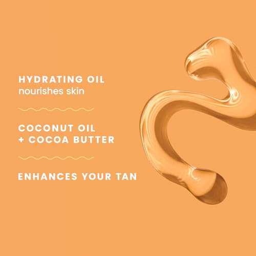 hawaiian tropic dark tanning oil 8oz  moisturizing body oil with cocoa butter tan enhancer 8oz each twin pack
