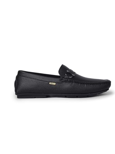Image of Liberty Fortune SME-2E Loafer Shoes for Men - Brown & Black, Non-Lacing Casual Slip-On Loafers - Ideal for Office, Party, Wedding, Kurta - Lightweight and Comfortable