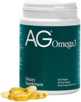 AG1 Omega 3 Fish Oil Softgels – 2000mg EPA & DHA from Wild-Caught...