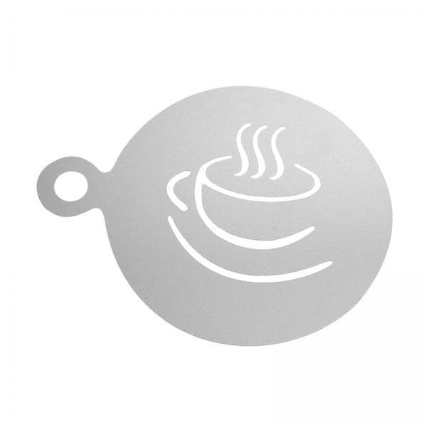2xCappuccino Arts Template Portable for Bar Accessories Mousse Oatmeal Cupcake Coffee Cup-image-48