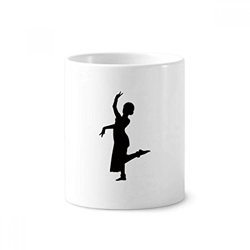 Mug blanc 350 ml Paon Dance céramique porte-stylo tasse à café bureau design art