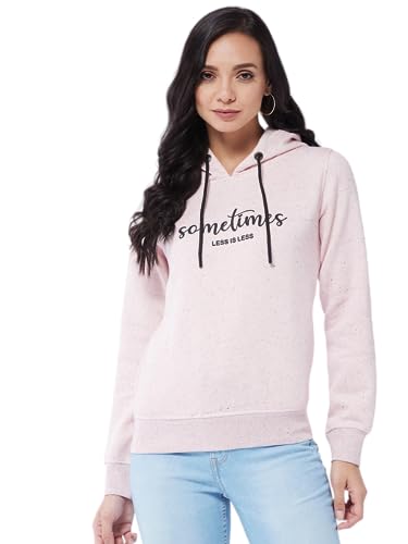 Image of Modeve Women Printed Hooded Sweatshirt for Winter