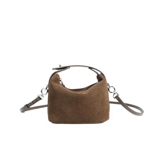 Sac à bandoulière en cuir de vache mat de style coréen chic pour femme