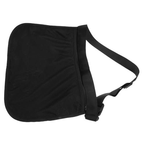 BESTonZON Portable Tennis Ball Picker Waist Bag with Zipper Design Mesh Storage Pouch for Tennis Golf and Baseballs Space Saving Easy to Clean Durable Cloth Material