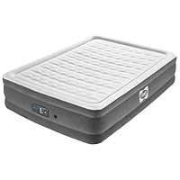 Sealy: AlwayzAire 18" Airbed - Queen - Built-in Comfort Pump, Inflatable Matress, USB Charge, Wave Beam Construction, Adjustable Firmness, Storage Bag