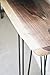 Live Edge Walnut Narrow Desk - Any Size - Handmade Black Walnut Computer Desk Mid Century Modern Walnut Desk