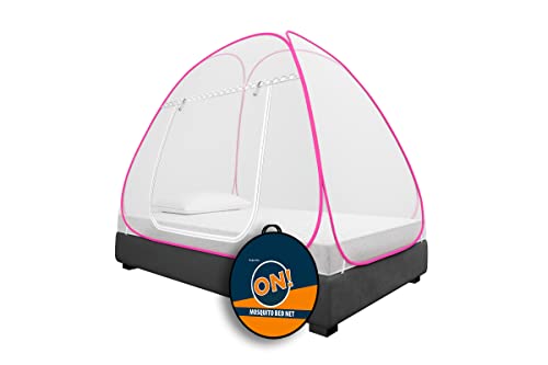 Image of Supreme On Mosquito Net for Single Bed, 6.5 Feet X 4 Feet Premium Machardani, Strong and Durable, 30 GSM, Tent Type, Foldable, Corrosion Resistant