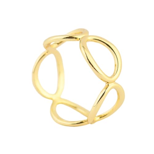 Image of Round Infinity Silk Scarf Ring Brooch for Women Fashion Circle Chain Shawl Scarves Buckle Clip Brooches Band Rings Size 12 Dainty Dress Accessories Jewelry