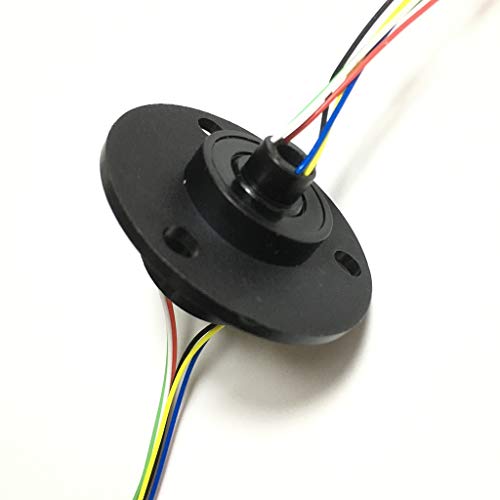 Taidacent Through Bore Electrical Slip Ring Rotate Conductive Energization Collector Brushes Hollow Shaft Slip Ring (6 Wire Inner Hole 5mm X OD 22mm) by Taidacent - Image 6