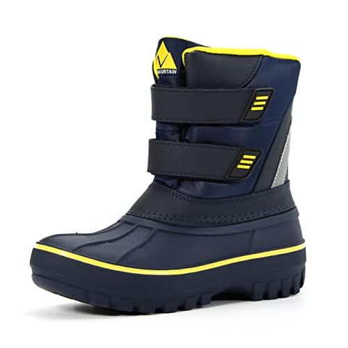Nova Mountain Boys Girls Little Kids Winter Snow Boots,Nf Nfwb111 Navyyellow 1 #TOP6