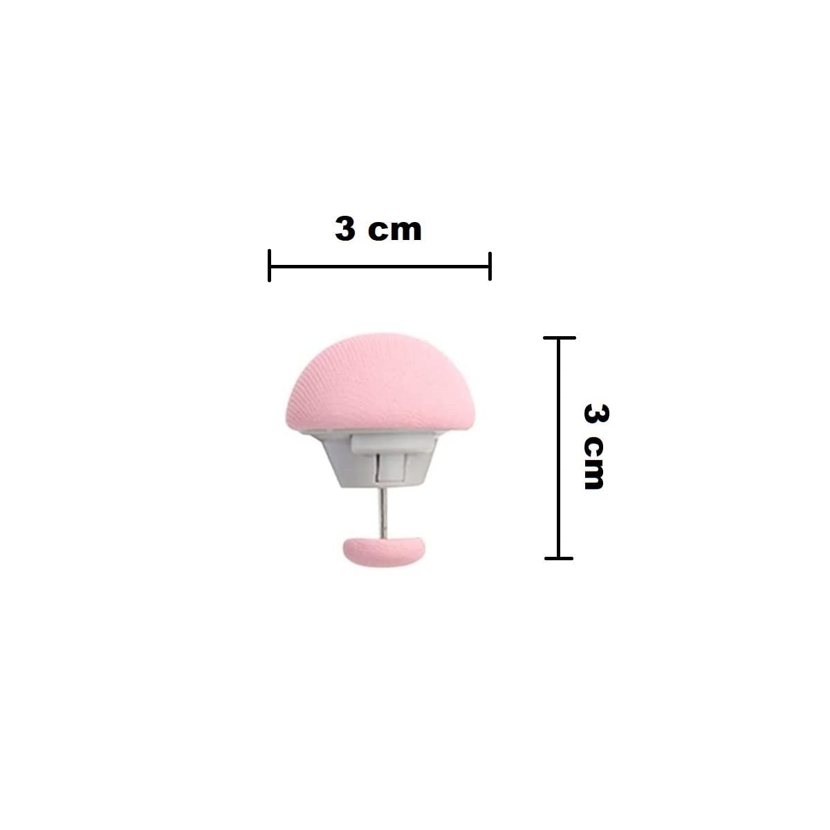 SHFTI - Mushroom Quilt Fixing Clips - Duvet Cover Holder with Buttons - Non-Slip Blanket Pins - Durable Cotton Design - Easy Install & Remove - for Quilts, Sheets, Curtains, Towels, 8 Pack (Pink) 4