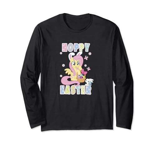 T-shirt My Little Pony Fluttershy Hoppy Easter basket à manches longues