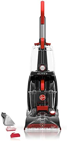 Hoover Power Scrub Elite Pet Upright Carpet Cleaner and Shampooer, Lightweight Machine, Red, FH50251PC