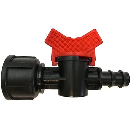 Grow Insane 13mm Barbed Pipe to 3/4" BSP Female Ball Valve Irrigation Stop Cock