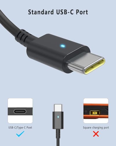 Image of 130W USB C Laptop Charger Compatible for Dell Precision 5570 5560 5550 5530 5760 5750 3560 Latitude 7410 7310 7210 9410 9510 5420 5520 5510 XPS 15 17 2in1 9575 9500 9700 Power Cord (De 130W Type C)