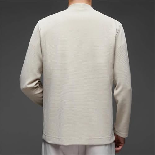 Men's Business Casual Knitted Long Sleeved Solid Color Sweater Cardigan Comfortable2