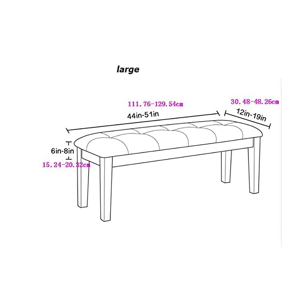 Velvet Bench Seat Cushion Slipcovers Workbench Cover, Soft Bench Seat Furniture Protector for Piano Bench Dining Chair Garden Bench Dining Room Bedroom Bench Room - Image 3