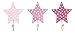JaBaDaBaDo- Set 3 Colgadores Estrella Rosa, 16cm (R16026)