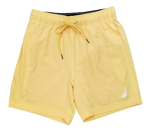 Nautica Men's Performance 6' Quick-Dry Swim Shorts (Large, Daffodil)