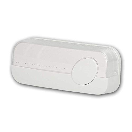 world-trading-net - Bouton-Poussoir de Sonnette Blanc, Plaque signalétique Non éclairée, 1A / 230V